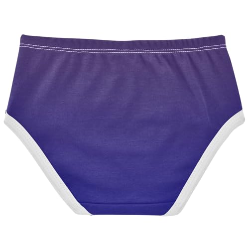 Joisal Cotton Girls Underwear Toddlers Purple Navy Blue Gradient Panties Little Girl Artistic Underpants Briefs 2t2