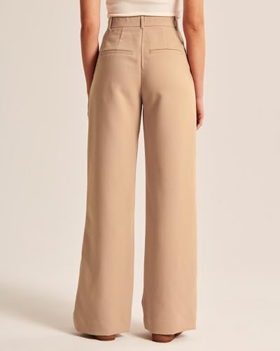 Image of FNOCKS Women's Sloane Tailored Trouser Pant -Wide Leg