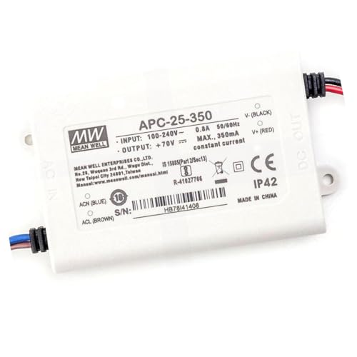 Image of MEANWELL APC-25-350 25W 350mA 25.70VDC Constant Current LED Power Supply