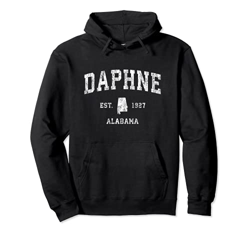 Daphne Alabama AL - Diseño deportivo deportivo vintage Sudadera con Capucha