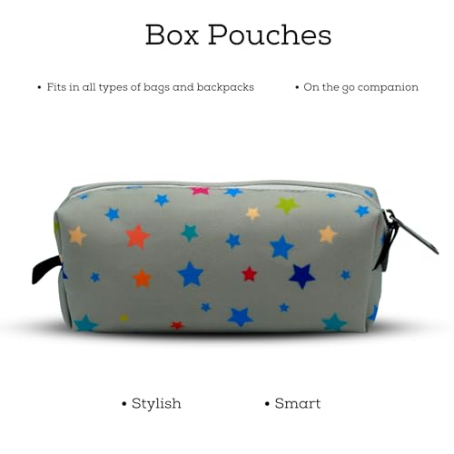 Image of VISMIINTREND Space Pre Printed Flat Pencil Pouch - Stylish and Multi-Purpose for All Ages Boys & Girls | Large | Stationary Organizer | Pen Case | School | Kids | College | Students | Gifts