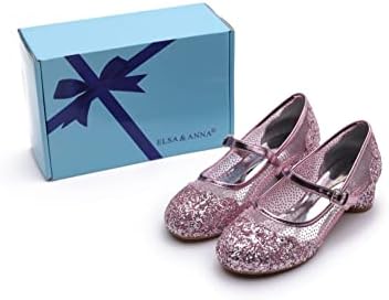 Scarpe Da Principessa ELSA & ANNA - Con Tacco 3cm E Glitter Per Bambine - Foto 9