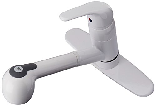 Pfister G13310Ww Pfirst Series 1-Handle Pull-Out Kitchen Faucet In White, Water-Efficient Model #TOP1