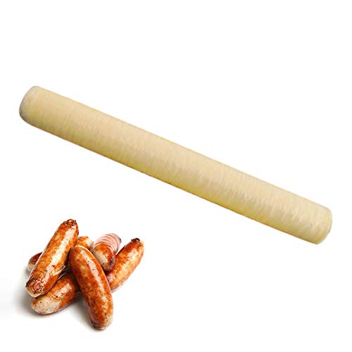 Gaine à saucisses - 14 m x 26 mm - En protéine de soja - Coque de collagène comestible - Pour saucisses à saucisses - Pour un bon jambon de saucisse fait maison (un) Cover
