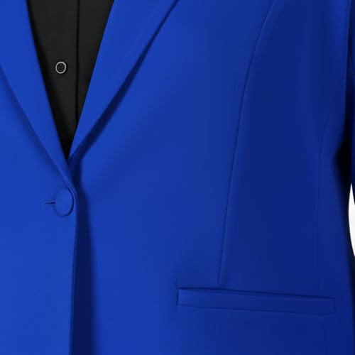 Image of Women's Formal Pantsuit Set, Single Button Blazer with Trousers, Professional Business Attire