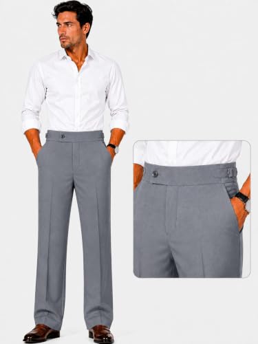 Cotton Scotch Men's Gray Formal Trouser Steel Grey - Image 4