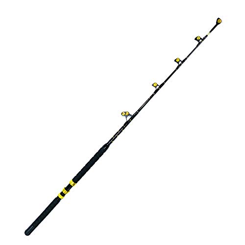 EatMyTackle Roller Guide Saltwater Fishing Rod | Blue Marlin Tournament Edition (130-160lb)