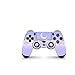 PS4 Controller Skin de 46 North Design, 3M Technology, Media luna Azul Lavanda Púrpura Luna Nube Cielo Luna Lindo, Apto Para PS4 Regular, Pro, Slim Controladores, Fabricado en Canadá