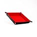 FanRoll Fold Up Velvet Dice Tray w/PU Leather Backing: Red, Role Playing Game Dice Accessories for Dungeons and Dragons