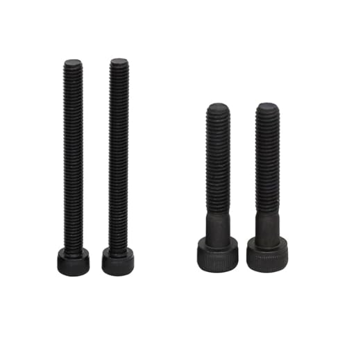 M5 M5*30/35/40/45/50/55/60/65 12.9 Grade Black Carbon Steel Full Half Thread Cap Cup Head Bolt Hexagon Socket Screw(10Pieces M5x
