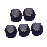Beavorty 5 Piezas Gorros de Chef Unisex Ajustables con Malla Transpirable para Cocina y Catering Pack de Diseño Cómodo y Ventilado para Profesional Hostelería