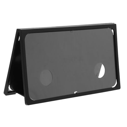 MOKKHNB Transparent Sign Holder V Shaped Tabletop Display Stand for Menus Name Plates and Conference Cards Compact and Foldable Design for Easy Storage for Classrooms and Meetings