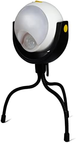ACGOOD Portable Motion Sensor Outdoor Lights, Hundred-Change Tripod, 3 Modes Flood Security Lights Suit for Indoor/Outdoor, Camper Must Haves, Cruise Essentials, Chicken Coop Accessories. (White)