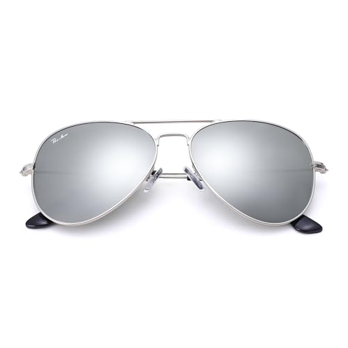 Image of Pro Acme Classic Aviator Sunglasses Glass Lens Metal UV400 for Men Women | 58 /62MM Lens,,Crystal-Clear Vision,Highly Scratch-Resistant,Weighty Feel,Leather Case