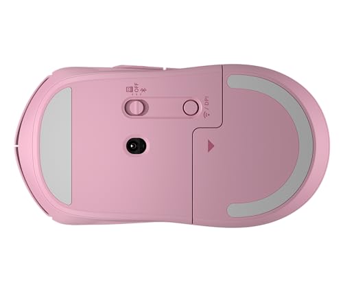 Image of HP 400 Quiet Wireless Mouse, Dual Bluetooth & 2.4GHz, Soft Silicone, Quiet Clicks, Microsoft Wheel, 24-Month Battery, 6000 DPI, Ambidextrous, Eco-Friendly Design, Multi-OS, Pink