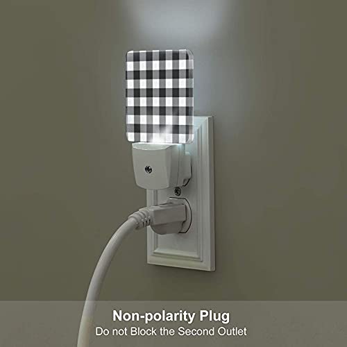 Lámparas LED de noche 2 piezas blanco y negro miniatura 5