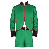 Anime Cos Gon Freecss Cosplay Costume Party Uniform Full Set Male Green Suit (X-Large)