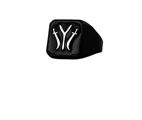 Grear Ertugrul Ghazi Ring For Mens & Boys kayi Qabila (IYI) Symbol Silver Plated