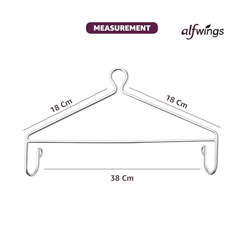 Image of Baby Cradle Hanger Steel | Supports Up to 25Kg | Strong Metal | for Thottil Swing Jhula Palna | Silver | Without Hole