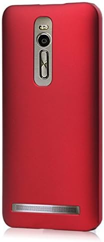 Kolorfish iSmooth Plastic Rubberised Finish Business Thin Back Case Cover for Asus Zenfone 2 ZE551ML (5.5 inches) Red