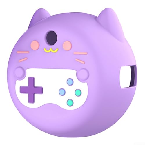 Oniissy Funda de silicona para mascotas virtuales Punirunes, funda protectora con cordón, sensación suave al tacto, anticaídas y antiarañazos (morado)