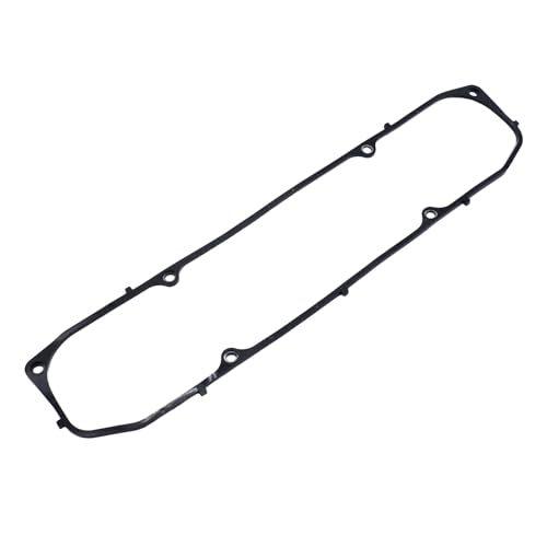 Image of 1 Pair 3 /16 inch Black Rubber Valve Cover Gaskets Steel Core Insert Compatible with Big Block Mopar BBM 361 383 400 426 440 engines