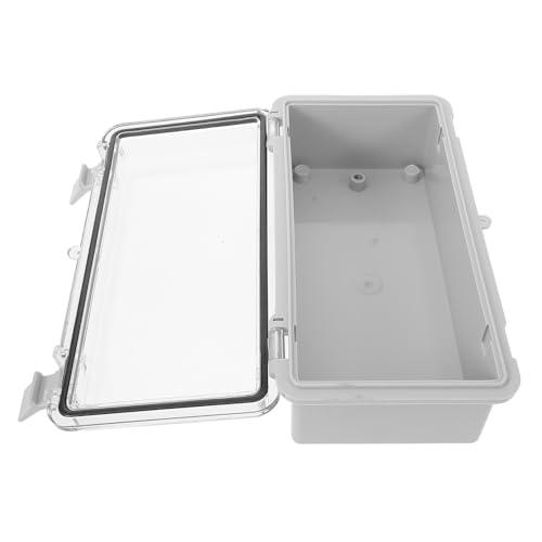 NUOLUX 防水プラスチック接続ボックス 耐候性透明蓋 屋外電気配線カバー 強化設計 汚れ雨水防止 延長コード保護 配線簡単施工