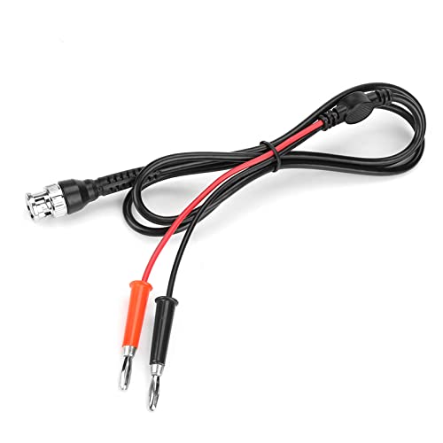 Image of Pack of 2 Coaxial 50? Cable BNC Male to Banana Plug Connector Test Probe Cables Leads for Oscilloscope Generators