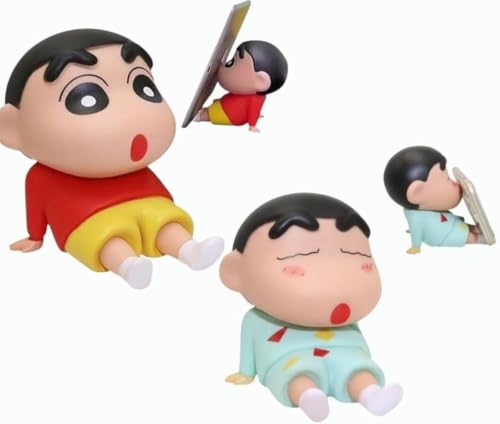 Image of Shin-chan Cartoon Figure Toy Set, Cute Anime Bobblehead Doll, Car Dashboard Decoration, Pack of 2