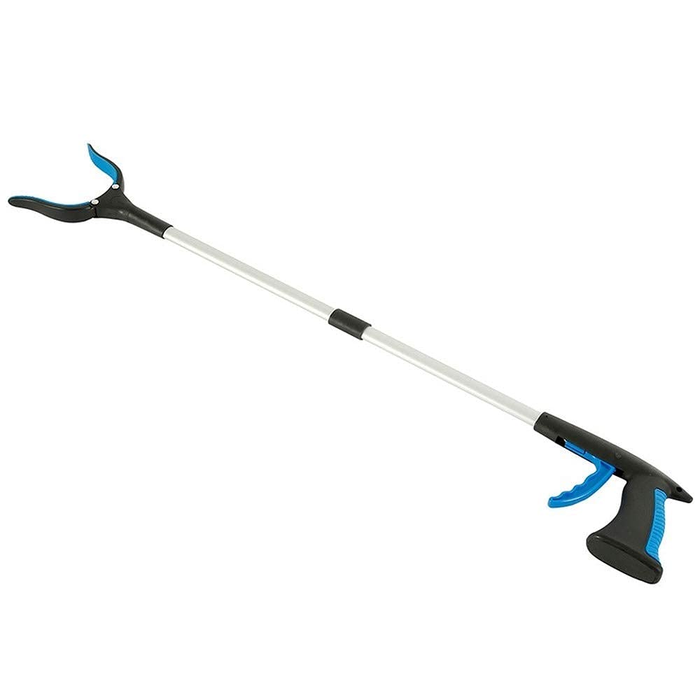 Greifer-Greifwerkzeug, 81,3 cm faltbarer Abfallsammler, leichte Greifhilfe aus Aluminium mit drehbarem Gummigreifer, langer Armverlängerung for ältere Menschen