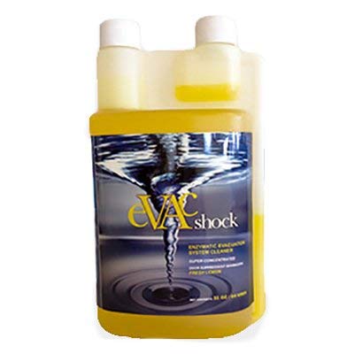 Evac Shock Evacuation System Cleaner 32oz Bottle Concentrate Fresh Lemon #EVS32