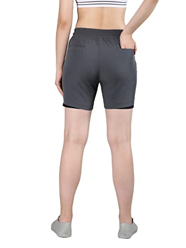 Image of CHKOKKO Summer Basketball Sports Workout Gym Training Wear Shorts for Women