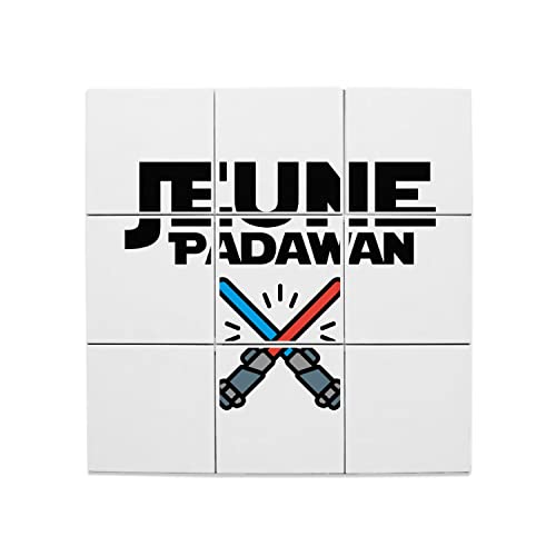 Carreaux céramique cadeau idéal fan espace - Lot de 9 fresque Chevalier Étoile pour anniversaire