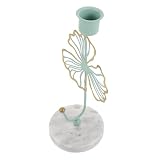 Cabilock Soporte de Velas de Hierro con Base de Mármol Portavelas y Estable para Centro de Mesa Decoración Vintage para Bodas y Fiestas Elegante