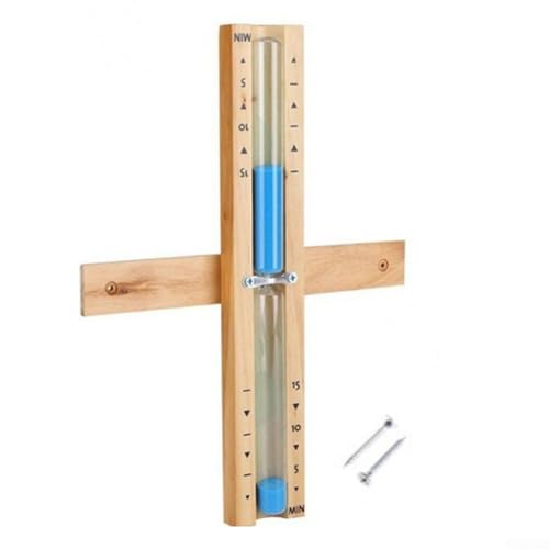 ZAMETTER Temporizador de arena de reloj de arena para sauna, temporizador de reloj de arena de 15 minutos para relajación en sala de vapor (azul)