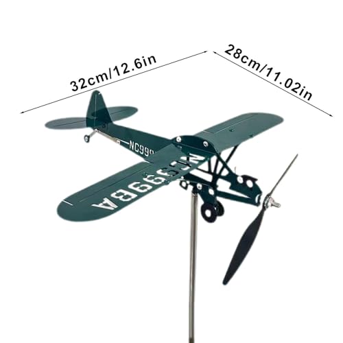 Molinete de viento con forma de avión para revivir un jardín aburrido 6