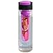 Savvy Infusion Flip Top Fruit Infuser Water Bottle - 24 Ounce - Unique Leak Proof Lid - Great Gifts for Women - Includes Bonus Infused Water Recipe eBook