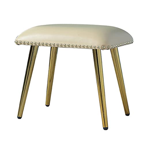 Tabouret à Chaussures Ottoman Rectangulaire Pouf Cuir Synthétique