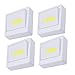 Produktbild Danolt 4 Stück COB Closet Beleuchtung Energie durch 3 x AAA-Batterien, Akku-Schrank-Licht für Küche, WC, Flur, Schuppen, Dachboden, Keller.
