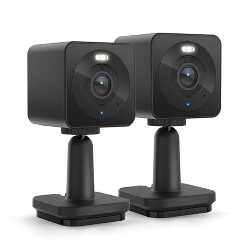 Image of WYZE Cam OG Indoor /Outdoor 1080p Wi-Fi Smart Home Security Camera with Color Night Vision, Motion Detection, 2-Way Audio, Compatible with Alexa & Google, Black (2-Pack), Free Expert Setup