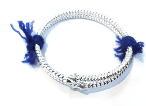 Image of Pure Silver Bangles for Baby Girl and Boy - Pack of 2 Silver Bracelet Pair for Kids age kid 0 to 2 years old.