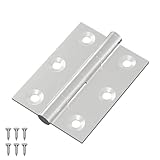 【Dimensions optimisées】 Avec des dimensions de 50 x 38 x 1,3 mm, cette charnière offre un soutien solide sans compromettre le style. Elle s'intègre parfaitement dans des cadres étroits, idéale même pour les petits espaces tout en maintenant une performance de haut niveau. Ses proportions permettent de répondre à divers besoins, des portes légères aux entrées plus larges.