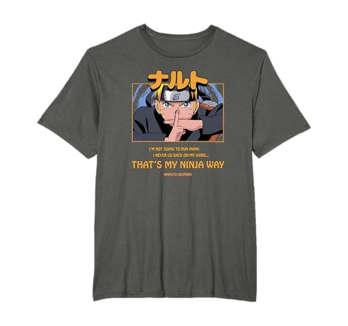 Naruto Shippuden Camino Ninja de Subtítulos Cerrados Anime Camiseta