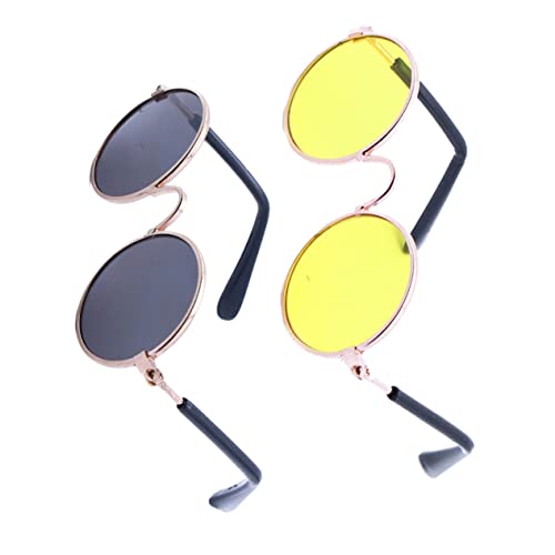 Toddmomy Pet Sunes Funny Dog Sunes Cat and Dog Pet Sunes Cat Dogs Sunes Funny Cute Glasses Spoof Prop