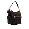 Coach-Pennie-Shoulder-Bag Coach Pennie Shoulder Bag In Signature Canvas Black/Brown