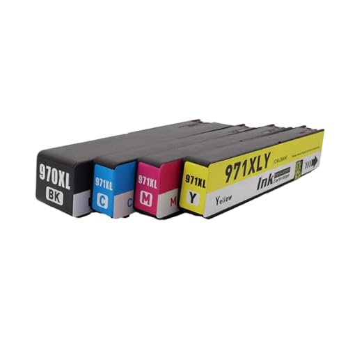 Cartouche 970xl 971xl pack de 4 couleurs pour imprimante OfficeJet Pro X451DW X476DN