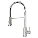 GIMILI Kitchen Faucet with Pull Down Sprayer Commercial Single Handle Lever Spring Kitchen Sink Faucet Brushed Nickel