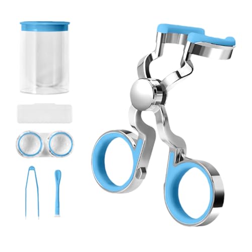Herramienta de Ayuda para Usar Lentes de Contacto: aplicador de Lentes de Contacto Coloridos, Retractor de párpados portátiles para Lentes de Contacto, Formato de Viaje práctico, Oro Rosa