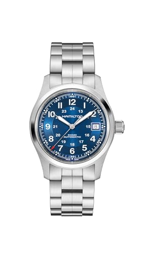 Hamilton Kaki Field Montre unisexe automatique, boîtier en acier inoxydable de 38 mm, fabriquée...