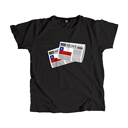 T-shirt Chili unisexe imprimé journaux idéal pour vos voyages